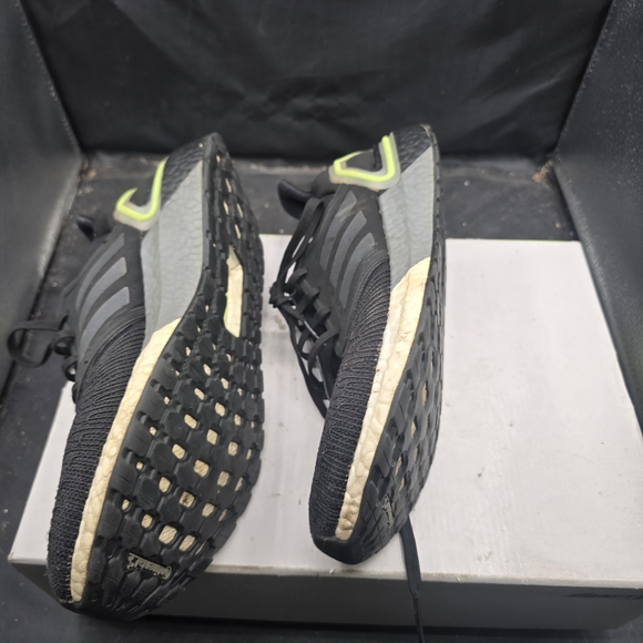 adidas Black and Green Athletic Shoes‎